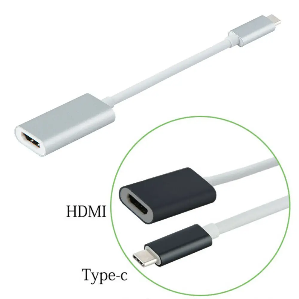 Брендовый популярный портативный USB 3,1 type C USB-C к HDMI 4K HDTV Кабель-адаптер для Macbook htc LG huawei