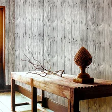 Papel де Parede деревянная настенная бумага винтажный китайский стиль настенная бумага s деревянные обои «доски» полосы рулон виниловая настенная бумага для стен