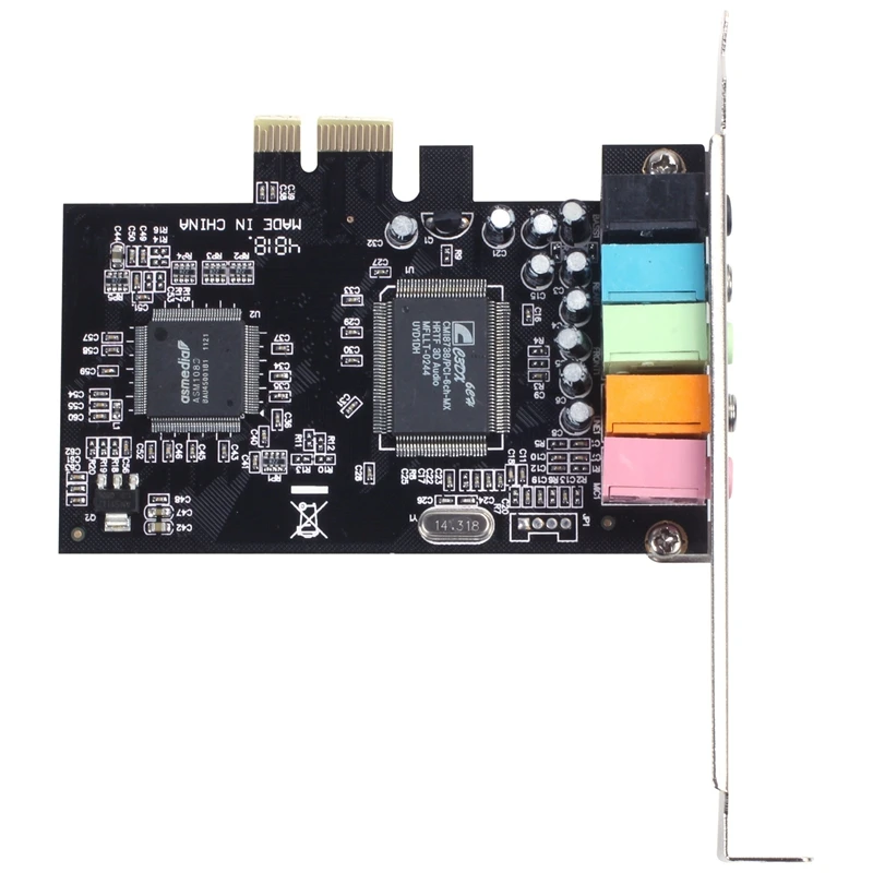 6 портовая звуковая карта PCI E 5 1 CMI8738 кинотеатральная стереоакустическая