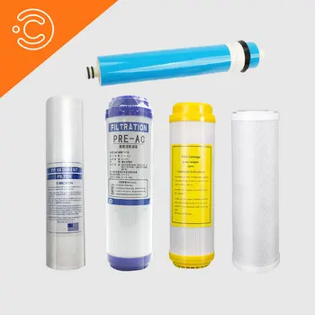

RO reverse osmosis water purifier replacement kit with water filter cartridge 75 GPD household water purifier membrane accessory
