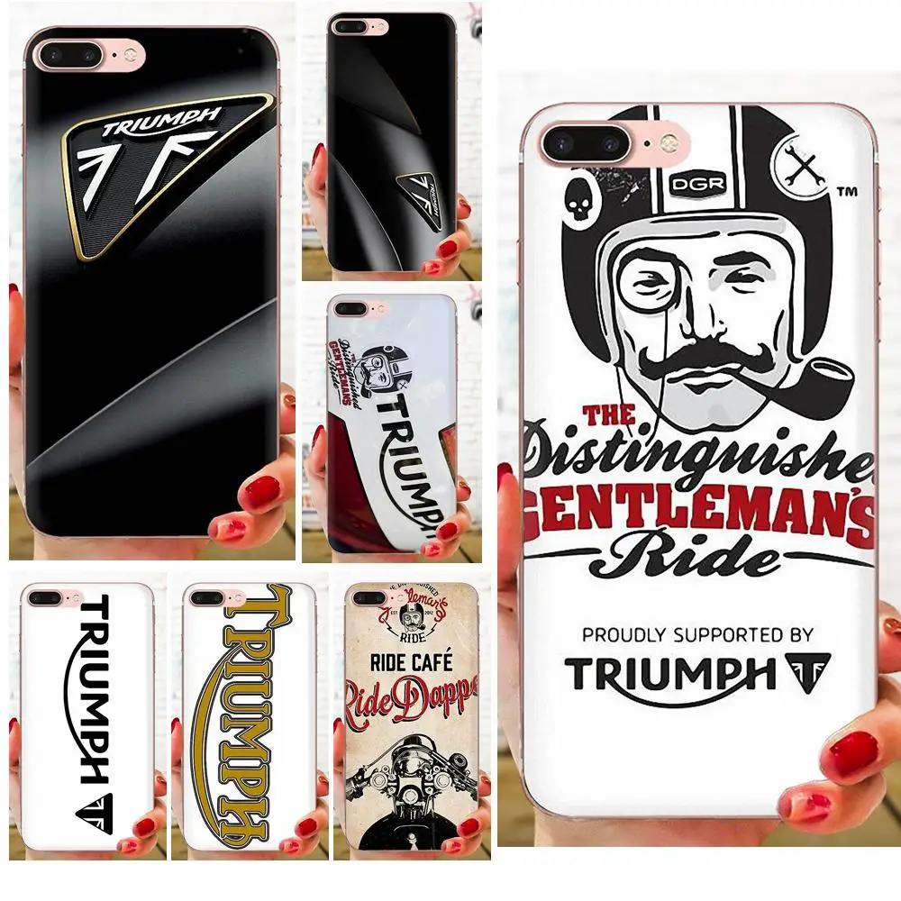 For Xiaomi Mi3 Mi4 Mi4C Mi4i Mi5 Mi 5S 5X 6 6X 8 SE Pro Lite A1 Max Mix 2 Note 3 4 TPU Live Love Phone Triumph Motorcycle | Мобильные