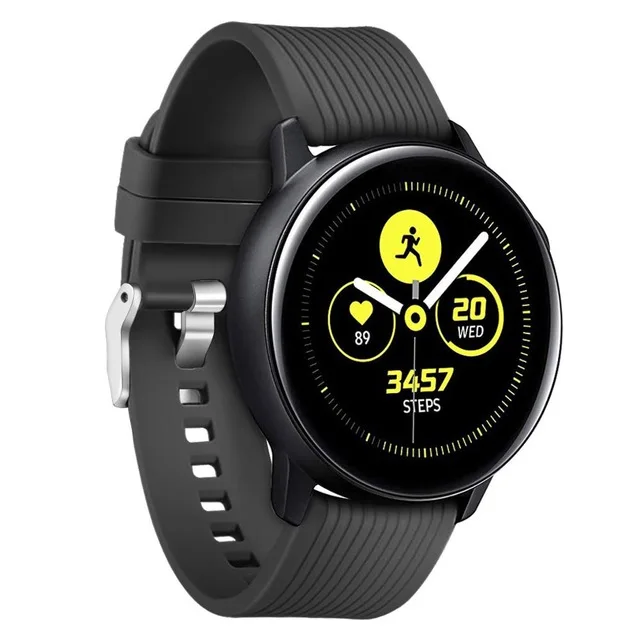 black 20 мм силиконовый спортивный ремешок для samsung Galaxy Watch, браслет для huawei Huami, сменный ремешок для часов - Band Color: black