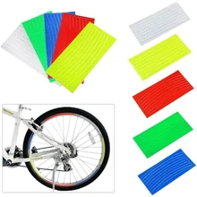 

10/6/5pcs Bicycle Light Reflective Stickers tapes Adhesive Cycling Wheel Spokes Tubes Strip Safety Warning Light Reflector tapes