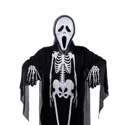 Хэллоуин Костюмы шар для макияжа взрослых детская одежда реквизит скелет привидение-Дьявол маска