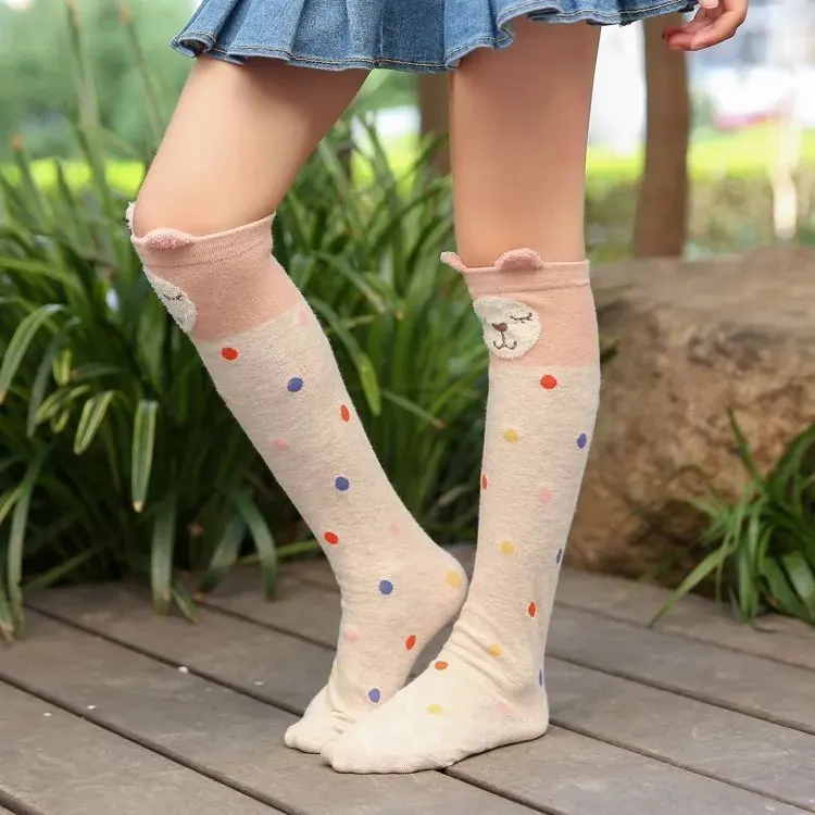 Autumn Pure Cotton Cartoon Directly Board Child In Socks Three-dimensional Ears Girl Socks Baby Socks