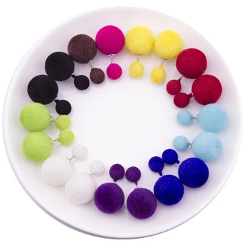 

10 Pairs/Lot Mix Color Stud Earrings for Women Fashion Simulated Pearl Earrings Wholesale