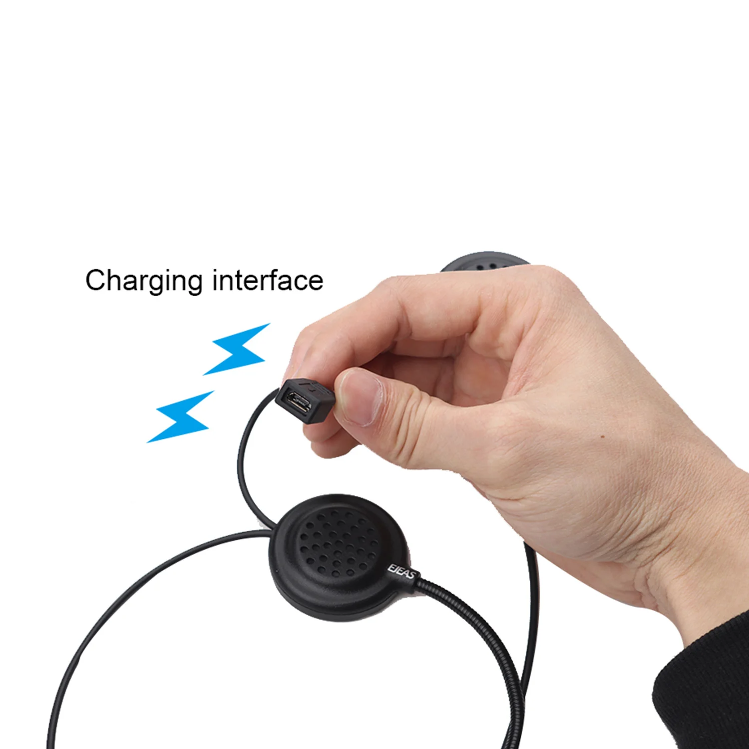 EJEAS E200 Bluetooth мотоциклетный шлем беспроводная гарнитура полный дуплексный мотоцикл домофон для катания на лыжах связь мото для двух райдеров