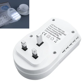 

Wireless Sensor LED Night Light UK Plug PIR Motion Sensor Control Night Lamp Energy Saving LED Nightlight for Bedroom