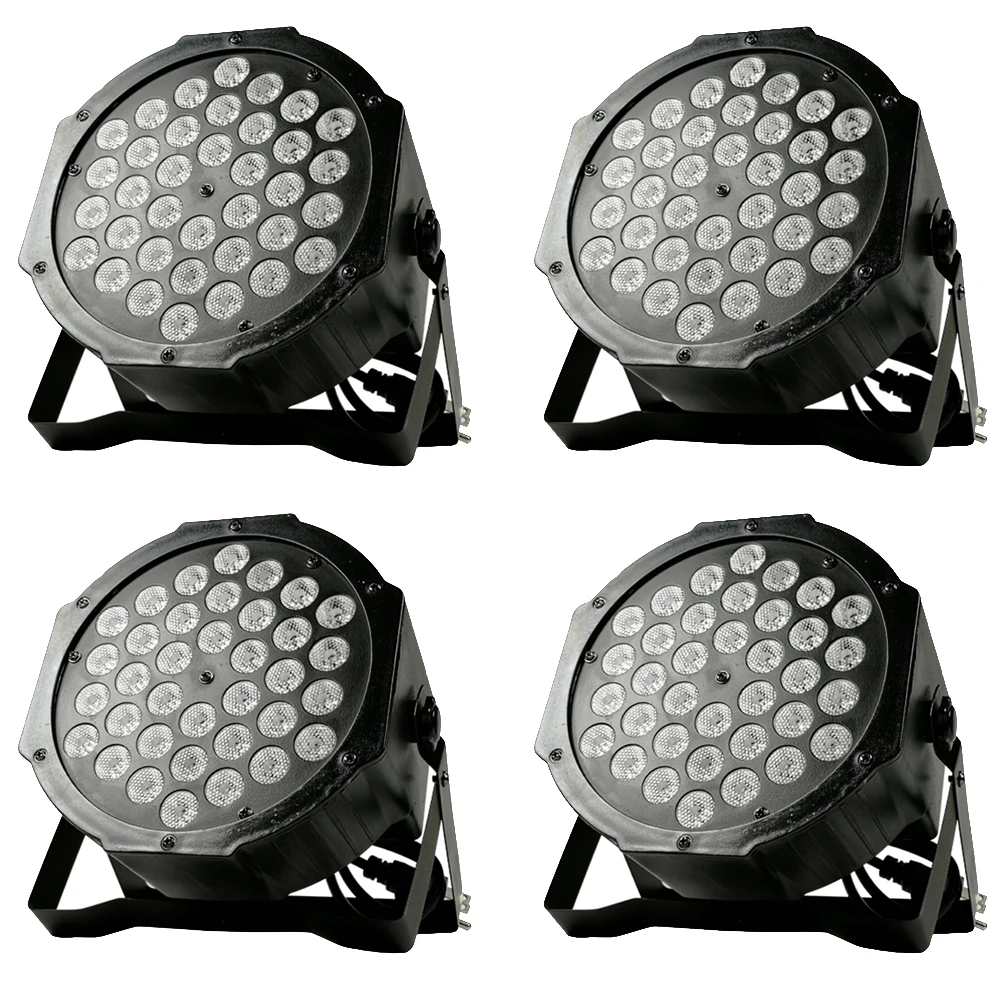 4 шт. светодиодный par светильник 36X3W прожектор со светодиодами RGB DMX512 диско с
