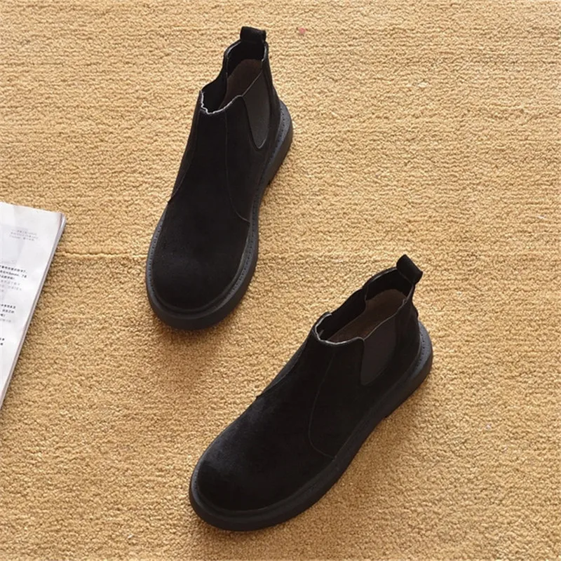 2020 New Spring Autumn Flat with Short Ankle Boots For Woman Leopard Prints  Lace Up Female Ankle Western Boots Platform Shoes  (2)