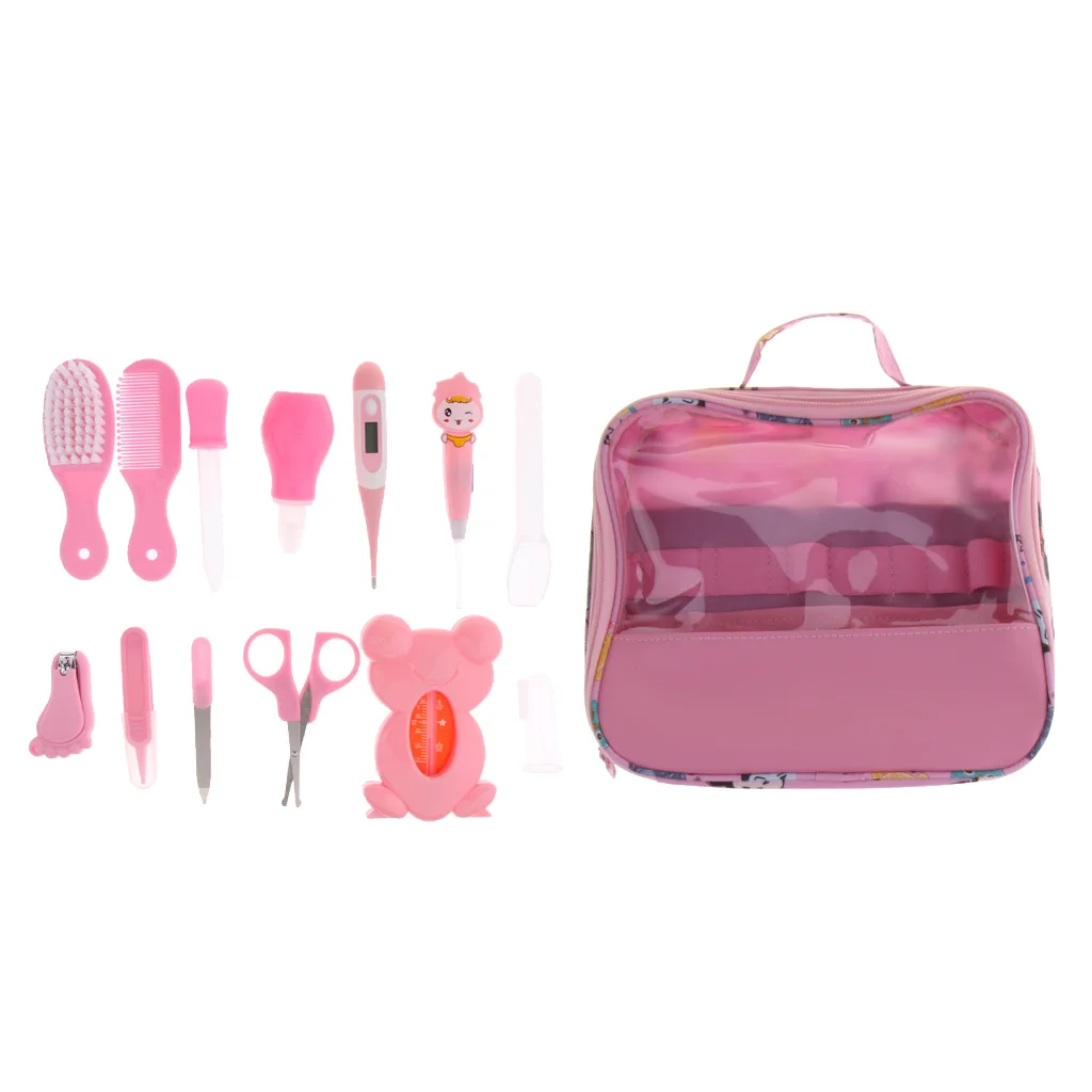 13x Multifunction Baby Nail Hair Care Thermometer Grooming Brush Kit Accessories