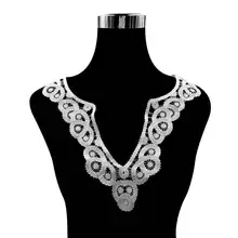 Вышивка шеи воротник diy поддельные съемные воротники водорастворимые Женская бутоньерка трехмерные кружевные аксессуары