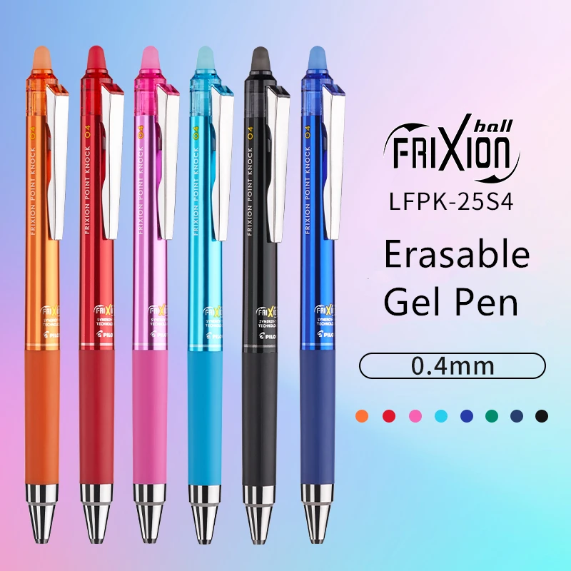 katoen melodie criticus Pilot Frixion Erasable Gel Pen Colored Ink Syunergy Tip 0.4mm Penpoint 8  Colors Students and Office Supplies LFPK 25S4|Gel Pens| - AliExpress