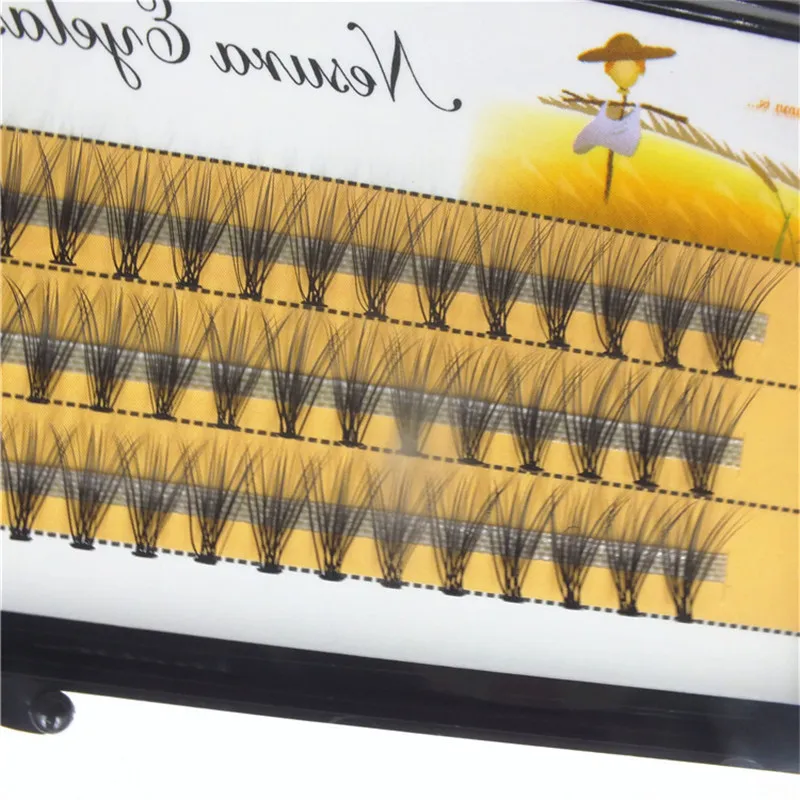 1 лоток натуральные черные длинные личные накладные ресницы для наращивания ресниц инструменты для макияжа 60 узлов 8 9 10 11 12 14 мм