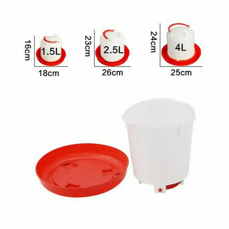 Newest Chicken Waterer Hens Quail Birds Drinking Bowls Water for Chicken Coop Chick Nipple Drinkers Poultry Farm Animal Supplies