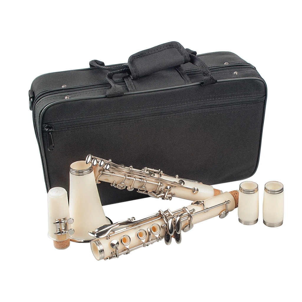 Naomi Professional Falling Tune B 17 ключ кларнет ABS Комплект для кларнета W/кларнет+ тростники+ ремень+ чехол+ компоненты для студента белый