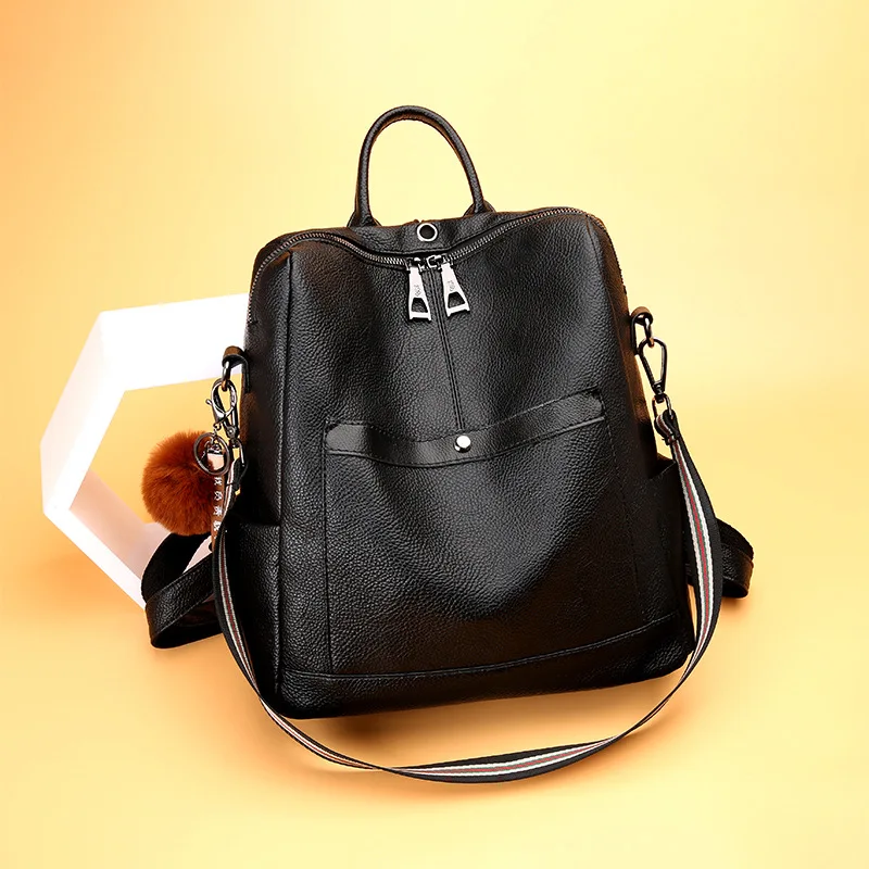 

[10 from the Grant] 2020 New Style Base Large-Volume Backpack WOMEN'S Fashion Handbag Simple STUDENT'S Backpack