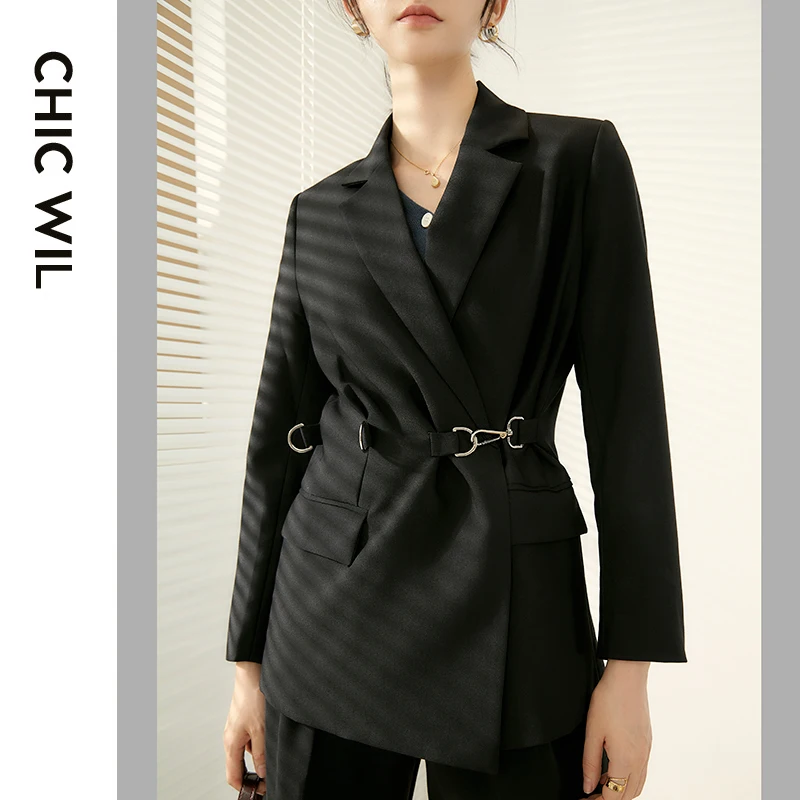 

Korean Casual Suit Women New Blazer Belt 2020 Autumn Office Wear Women White Elegant Jacket Veste Femme Womens Coat ED50XZ