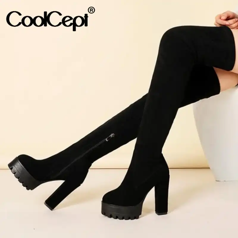 thick heel boots