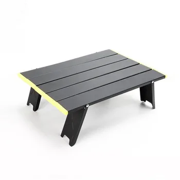 

New Small Folding Table Outdoor Barbecue Camping Tent Household Bed Collapsible Computer Desk Aluminum Folding Table