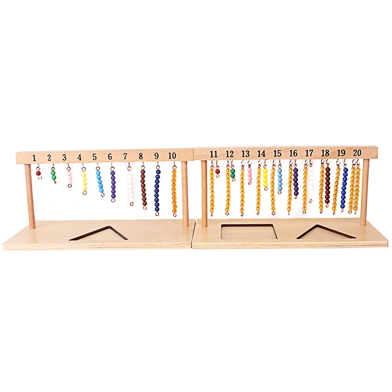 Baby Toy Montessori Math Toy Colorful Beads Stair Hanger Colored Bead Stairs 1-20 Kids Toys for Children Early Educational Learn educational toys math toys