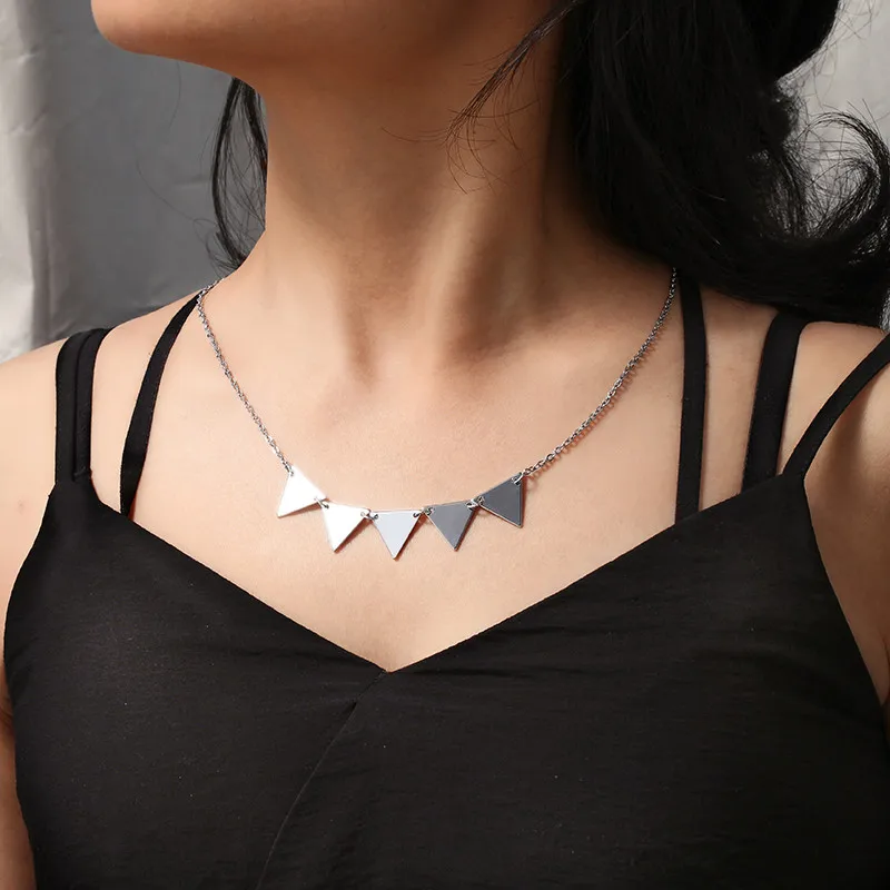 Множественное минималистское ожерелье, ювелирные изделия, классическое Колье чокер бохо, цепочка для женщин, ювелирные изделия для влюбленных, подарки - Окраска металла: G-silver