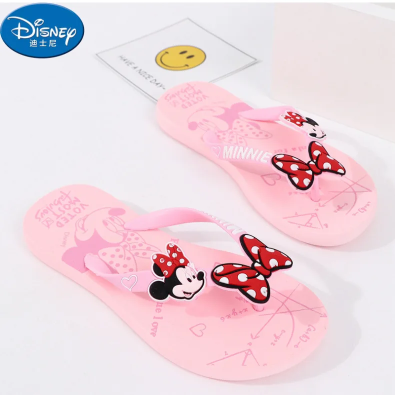 Женские Вьетнамки disney; сезон лето; Новинка; нескользящая Мягкая подошва; мягкая подошва; пляжная обувь для отдыха; обувь для плавания