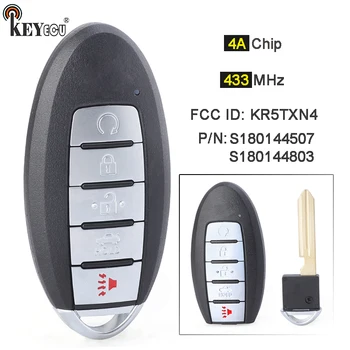 Keyforkess 433.92MHz 4A Chip S180144507 S180144803 KR5TXN4 Keyless-go Smart Remote Key Fob per Nissan Altima Rouge 2019-2021