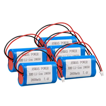 

6pcs UK Warehouse 18650 2600mAh 7.4V Li-ion Lithium Battery Pack Rechargeable with protection PCB