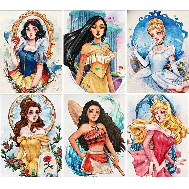 Disney-pintura Diamante 5d Diy princesa De Dibujos Animados, Bordado De  Diamantes De Imitación Cuadrados, Estilo Punto De Cruz, Decoración Del  Hogar - Cuadros De Punto De Cruz - AliExpress