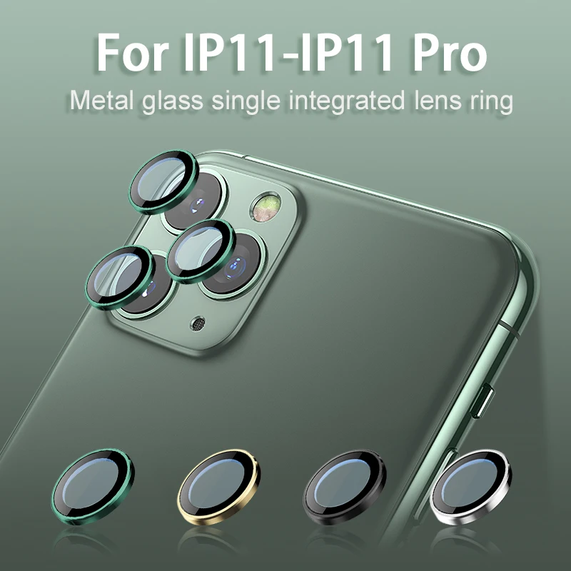 

For iPhone 11 Camera Guard Circle For iphone 11 Pro Max Metal Camera Lens Screen Protector Cover for iPhone 11 Pro Ring Bumper