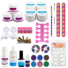 Профессиональный акриловый набор для маникюра и педикюра, инструменты для ногтей, УФ-гель, маникюрные инструменты, порошок, акриловые маникюрные инструменты, наборы