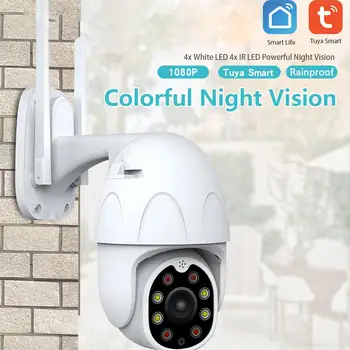 

Smart IP Camera Tuya WiFi Wireless Home Security HD 1080P IP Camera Two-way Audio Night Vision 360 Degree PTZ Motion Detection