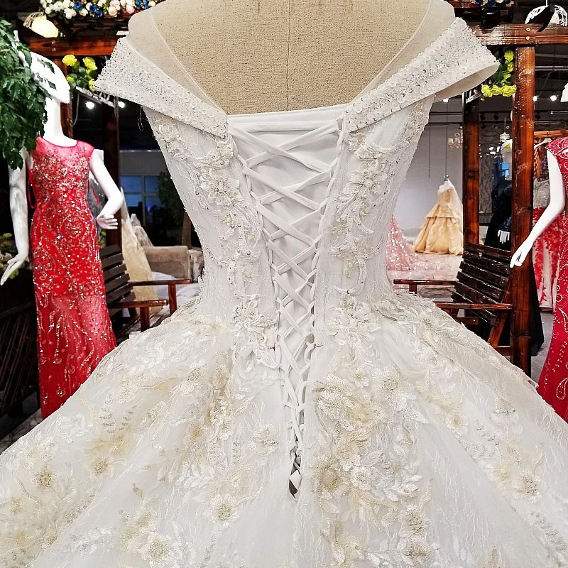 LS92440 свадебное платье с кружевом2018 новый дизайн мантии белой органзы кружевами