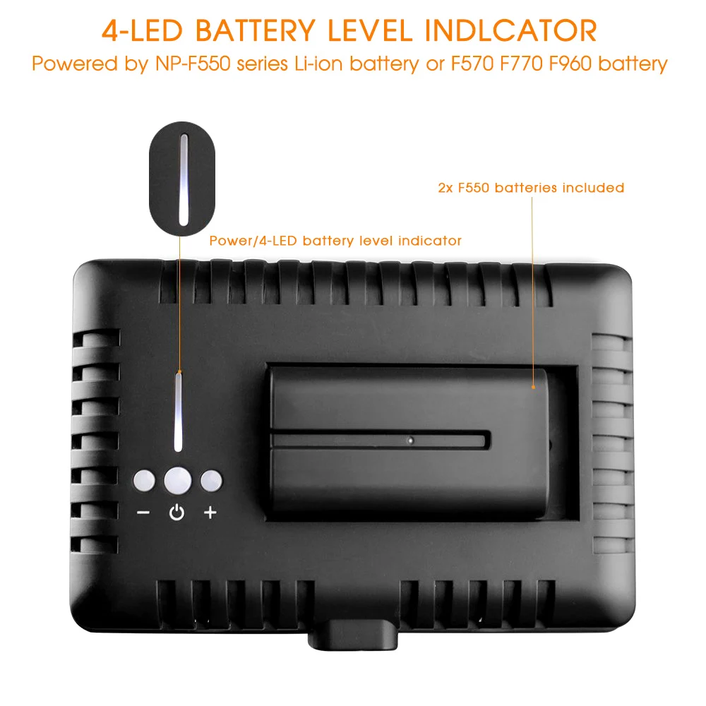 SPASH 2in1 TL 160S Led Video Light Kit 3200K 5500K Studio light Camera Camcorder Video Lamp Panel with Light Stand Battery Bag 6