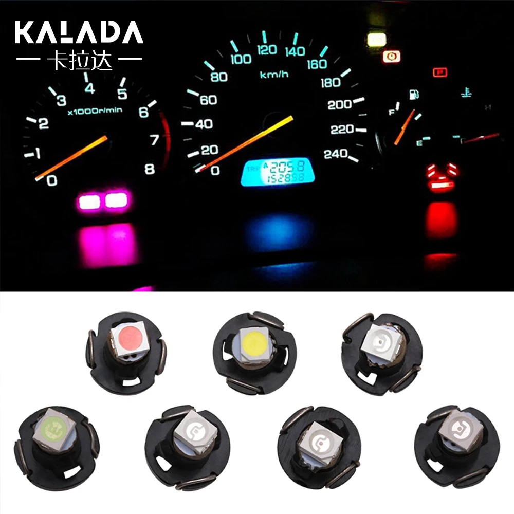 4 個高輝度 T3 車の計器ランプ Led パネルライト用 1210smd コンディショナー時計自動電球 12 V アイスブルー 信号ランプ Aliexpress