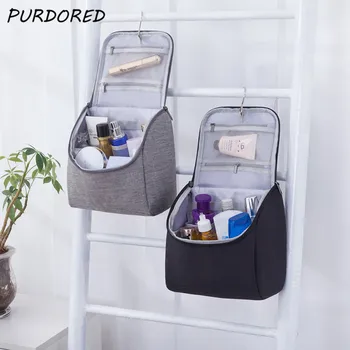

PURDORED 1 Pc Solid Color Washing Bag Waterproof Oxford Large Cosmetic Bag Travel Makeup Bag Beauty Cosmetic Bag Toiletry Kit