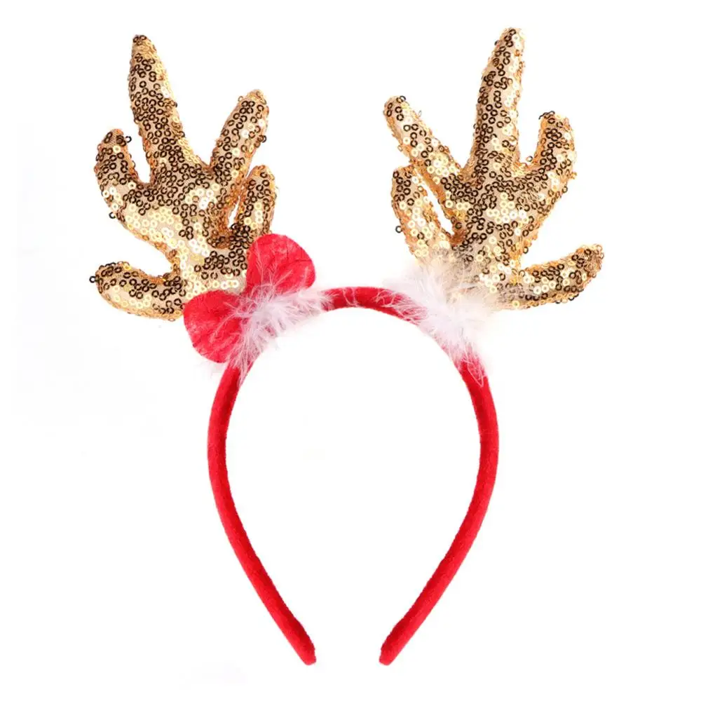 Headband-Red Рождественский красный металлический грузовик рождественские подарки для детей Рождественский стол Декор столешница Декор винтажная модель грузовика с подвижными колесами - Цвет: Headband-Red