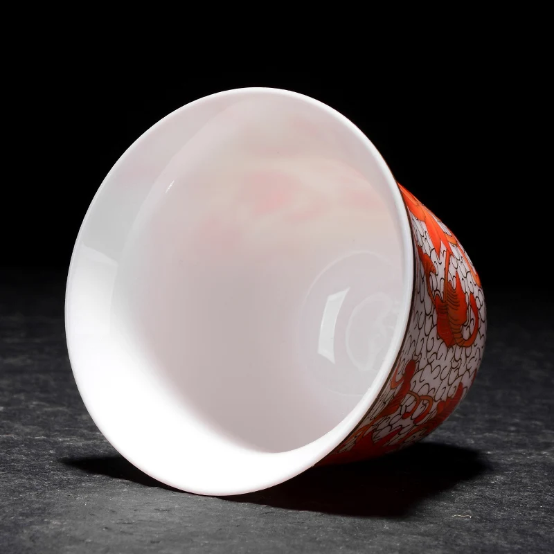 Tazas de ceramica creativas Хризантема чай украшения дома аксессуары чайная чашка набор чашка и блюдце набор и блюдца Цзиндэчжэнь