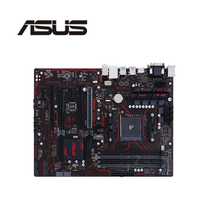 Для ASUS PRIME X370-A материнская плата Socket AM4 DDR4 для AMD X370 X370M оригинальная десктопная Б/у