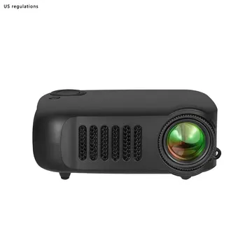 

A2000 Mini Portable Projector 800 lumen Supports HD LCD 580 Ampere Hours Lamp Life Home Theater Video Projector Black