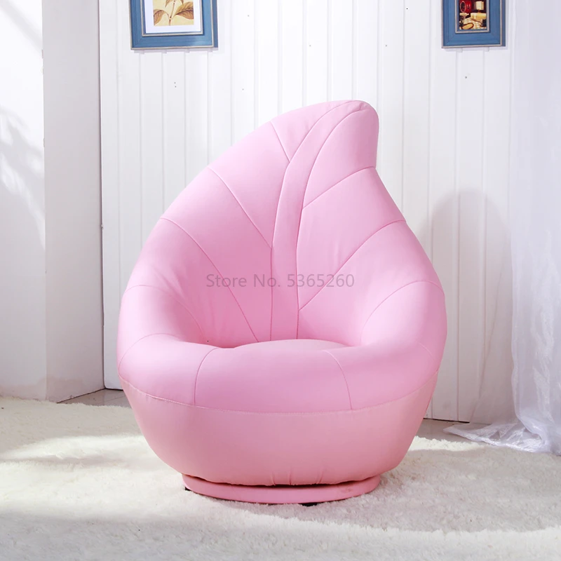 Largepinkflannelette Розовый лист диван маленький детский диван ленивые люди искусство оригинальность маленький вращающийся стул детская спальня Zitzak Bean Bag - Цвет: Largepinkflannelette