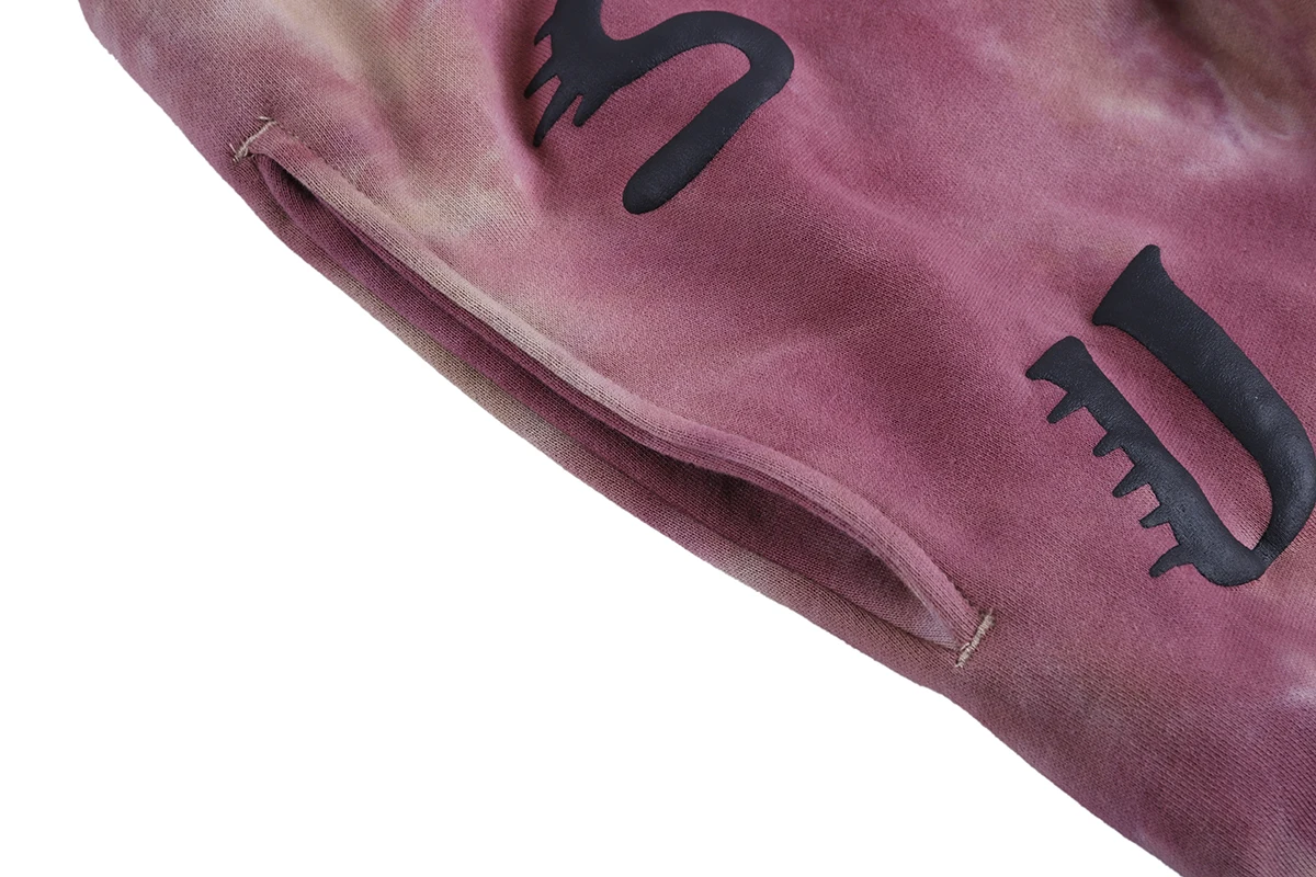 Kanye West/штаны, спортивные штаны, высокое качество, с принтом Tie Dye, концертная серия, в стиле хип-хоп, махровые хлопковые брюки, сезон