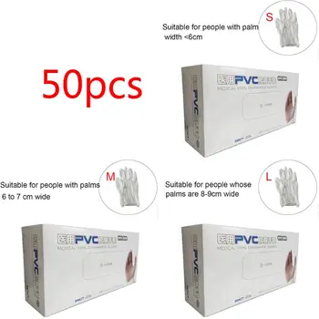 

100pcs/box Disposable PVC Gloves Dental Cleaning Cooking Kitchen Restaurant BBQ QX2B