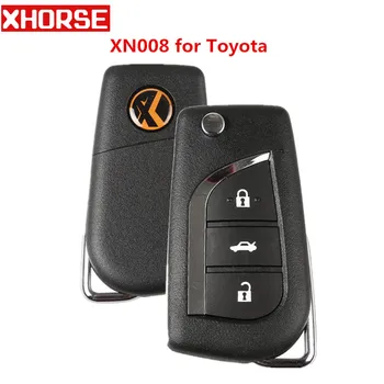 

XHORSE XNTO00EN Wireless Universal Remote Key for Toyota Style 3 Buttons Remotes for VVDI Key Tool English Version