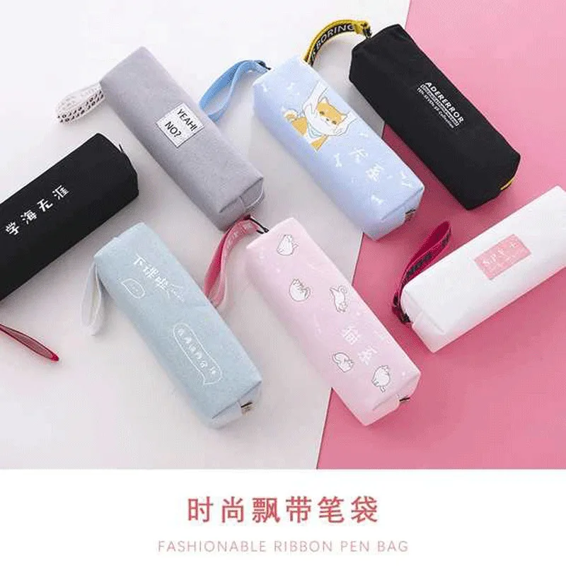 

Processing Advertisement Pencil Case Printing Logo Pencil Case Education Propaganda Oxford Cloth Lead Pencil Case PU Pen Gag