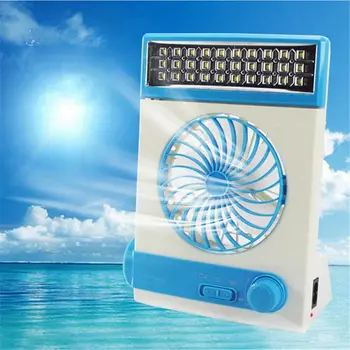 

Multi-function Portable Fan Home LED Table Lamp Outdoor Solar Flashlight blue