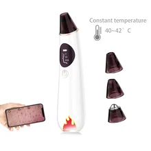 

Skin Care Tool Blackhead Removers WiFi Heating Face Care Suction Nose Remover LED Display Visual Pore Pimple Deep Cleaner Device