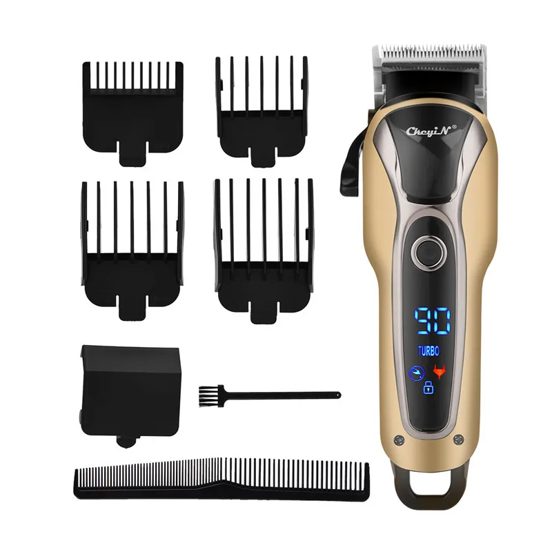 Quick Charge Electric Hair Trimmer Cord Cordless Dual Use Hair Clipper Professional Barbershop Hair Cutting Machine LCD Display