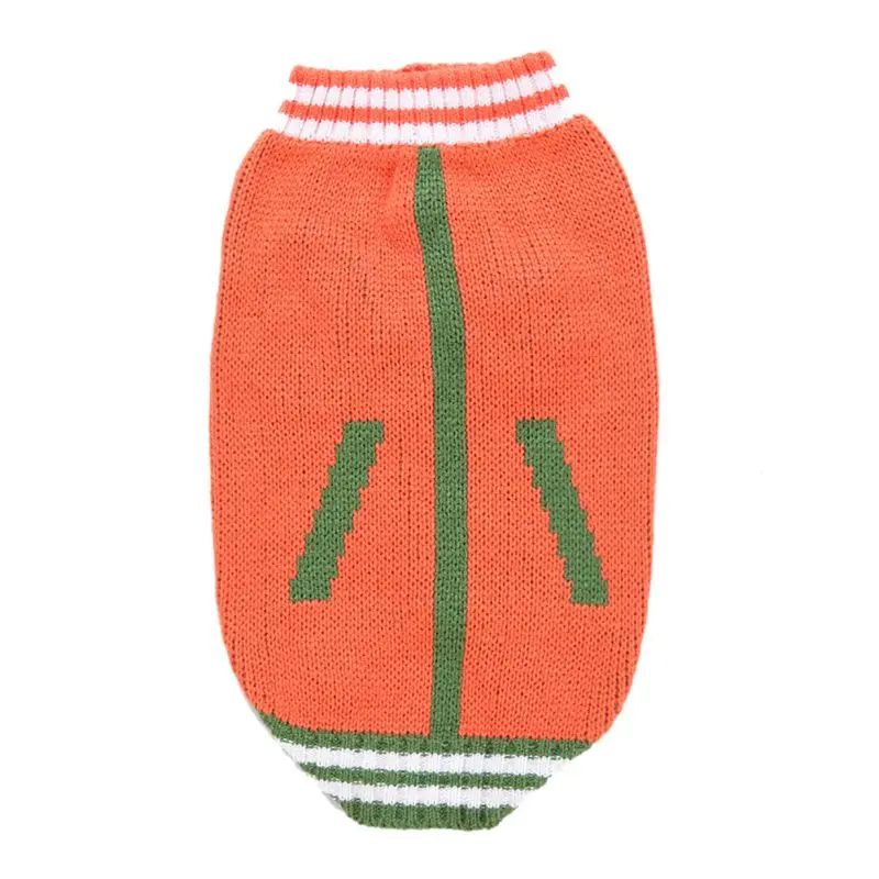 Orange-XXL Свитер для собаки в стиле панк зимняя одежда для собак чихуахуа классическая одежда для домашних животных - Цвет: Orange-XXL